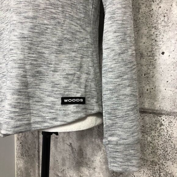 𝅺🆕 WOODS Kelsall Henley Long Sleeve Gray Mist - Picture 7 of 12